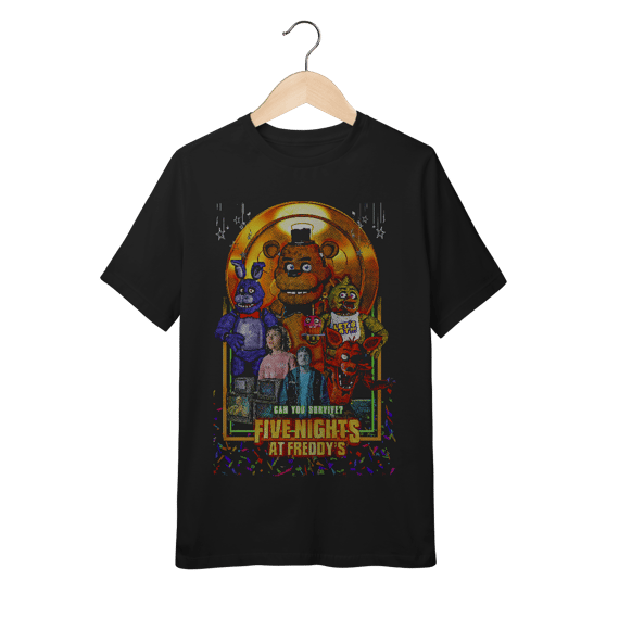 FIVE NIGHTS - CAMISETA INFANTIL QUALITY 10 A 14