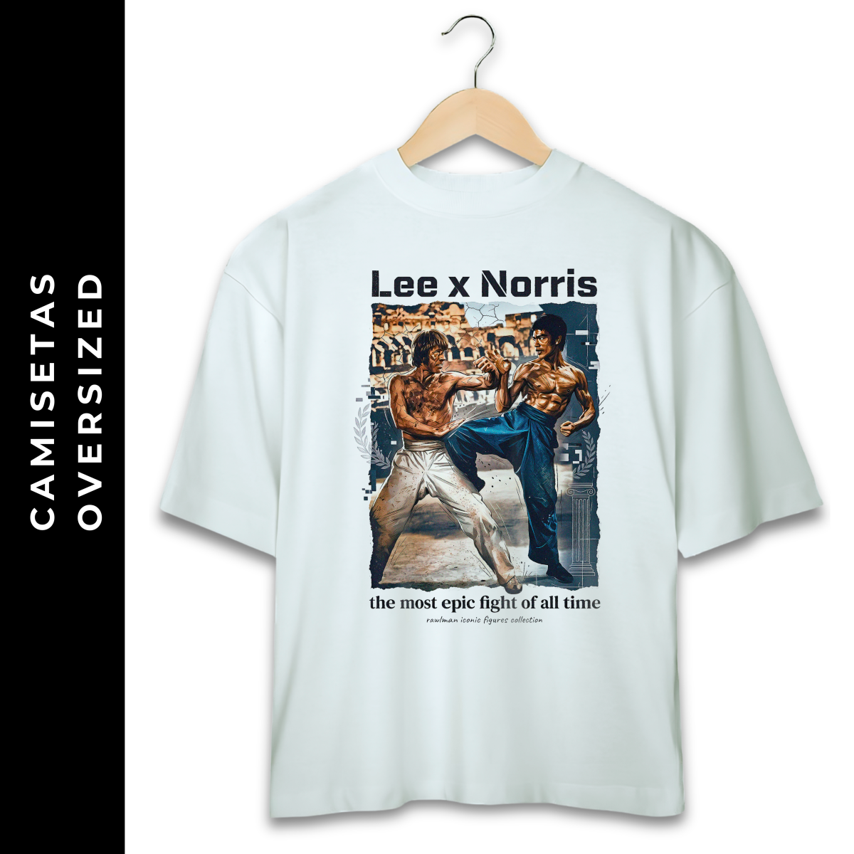 Nome do produto: Oversized Chuck Norris vs Bruce Lee VI