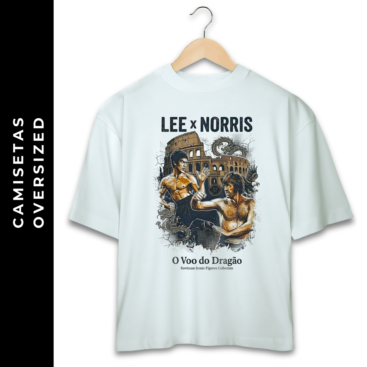 Nome do produto: Oversized Chuck Norris vs Bruce Lee VII