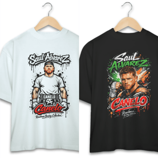 Oversized Saul Canelo Alvarez Kit Promo I 2 camisetas por 125,50 cada (251,00 no total)