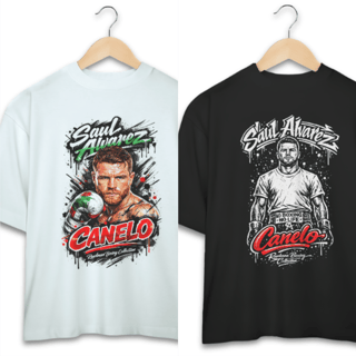 Nome do produto Oversized Saul Canelo Alvarez Kit Promo II 2 camisetas por 125,50 cada (251,00 no total)