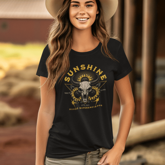 Camiseta Feminina Country MD Sunshine