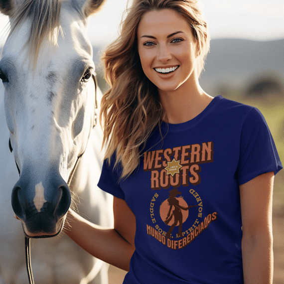 Camiseta Feminina Country MD Western Roots