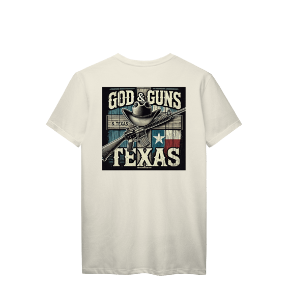Camiseta Masculina Mundo Diferenciados God e Guns