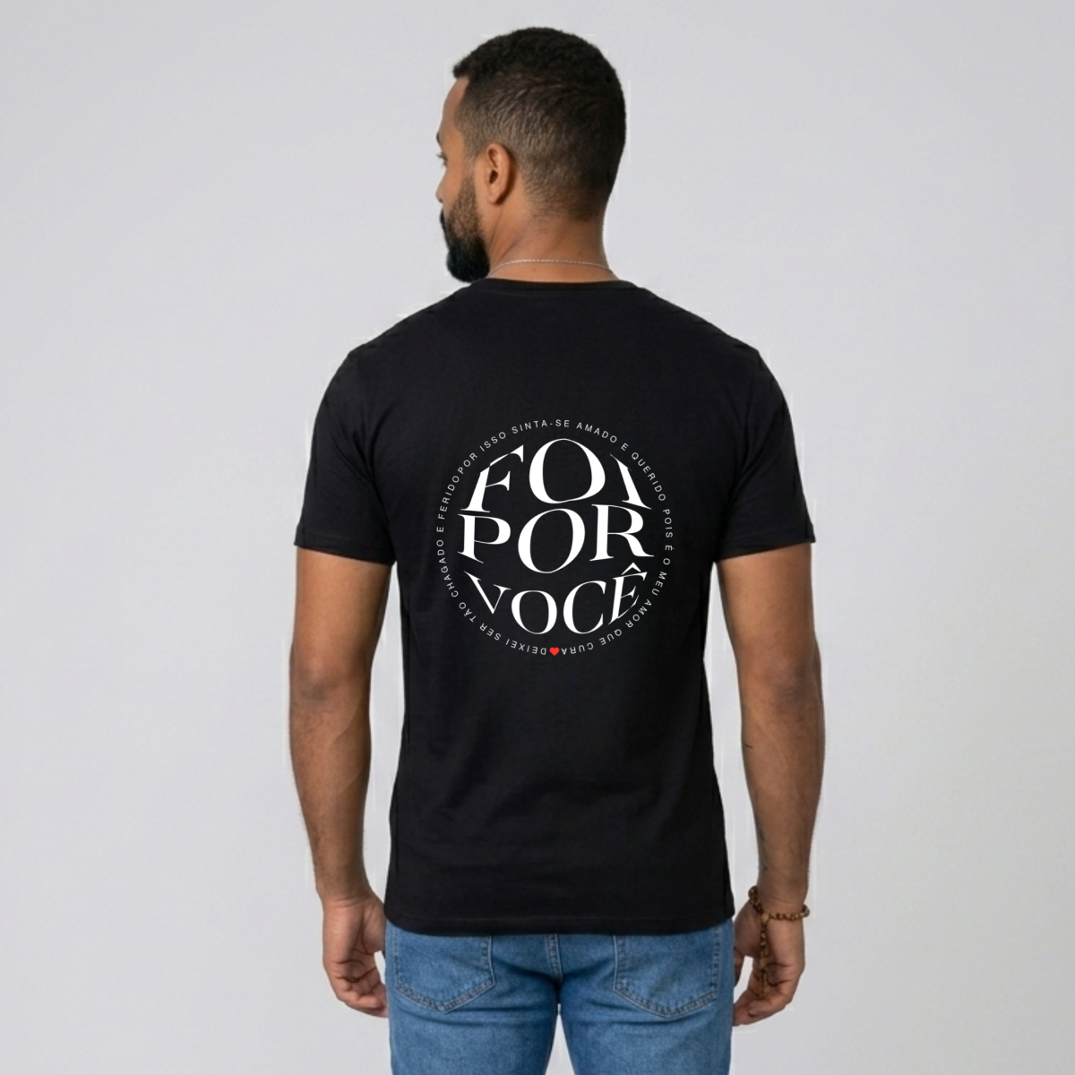 Nome do produto: Camiseta Foi por você