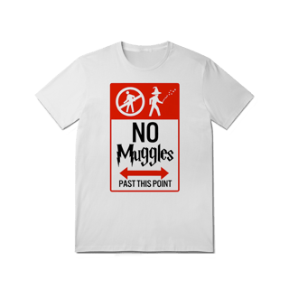 Camiseta Harry Potter - No Muggles Past This Point
