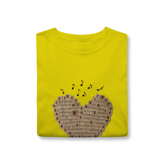 Nome do produto T-Shirt Heart Music