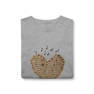 Nome do produto T-Shirt Heart Music