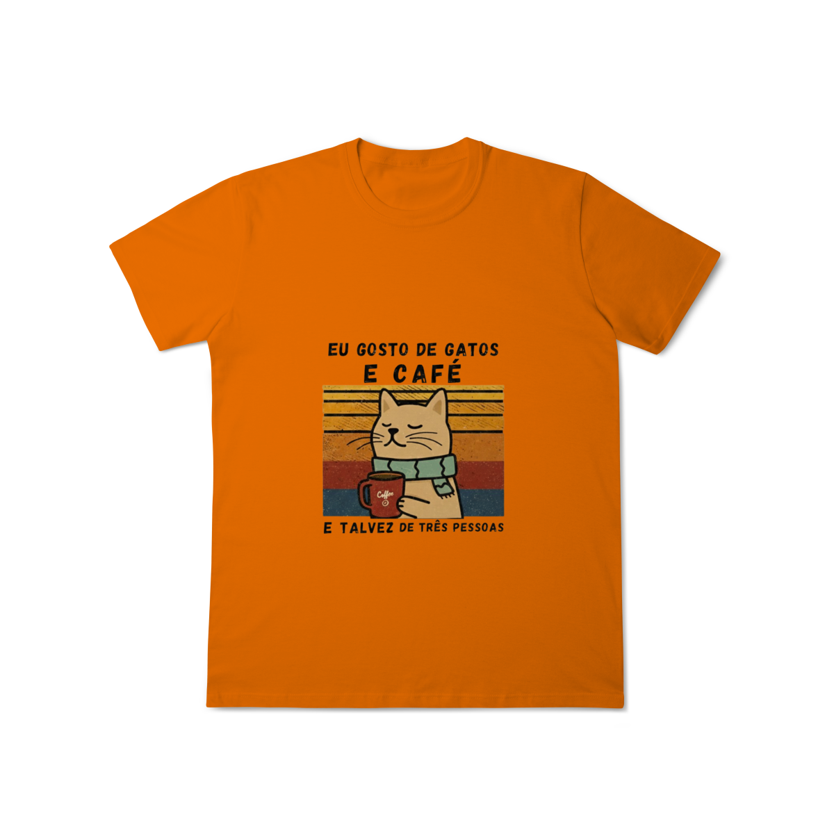 Nome do produto: T-Shirt Cat & Coffee