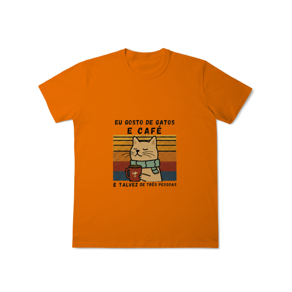 T-Shirt Cat & Coffee