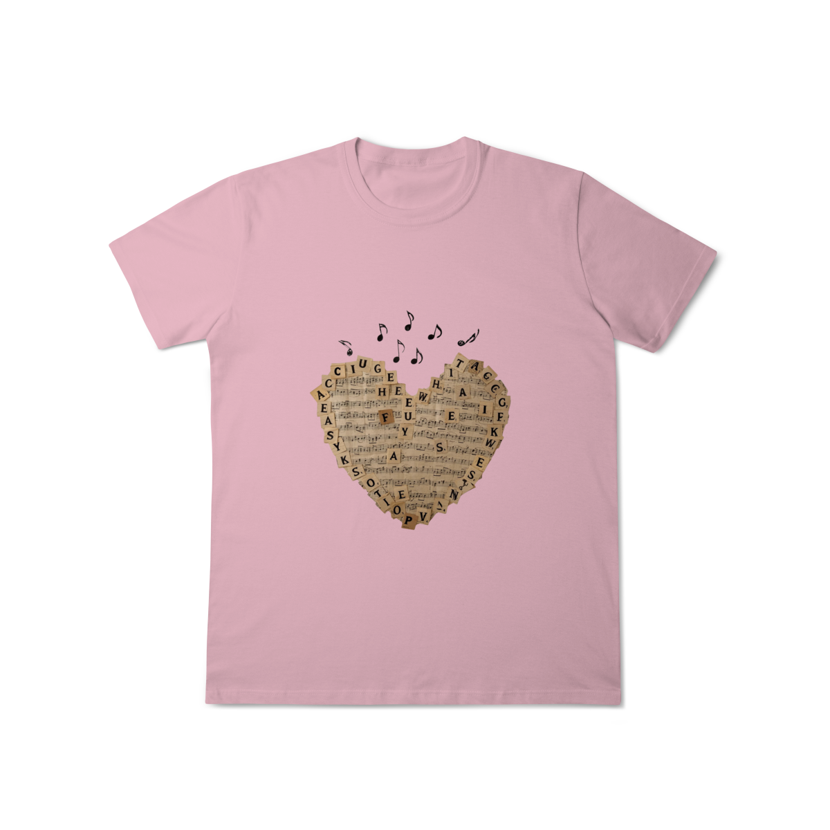 Nome do produto: T-Shirt Heart Music