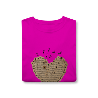 Nome do produto T-Shirt Heart Music