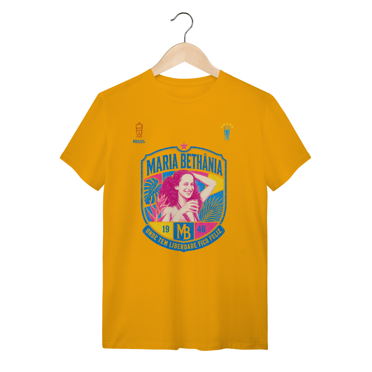 Nome do produto: Camiseta Maria Bethânia - Ressaca Brasileira