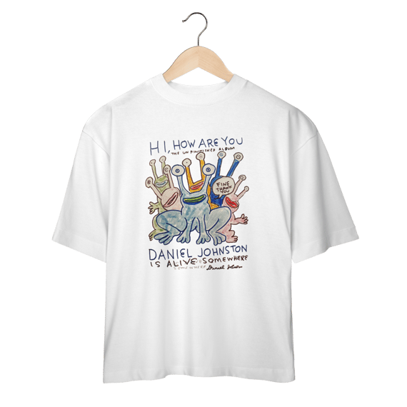 Camiseta Oversized Daniel Johnston is Alive Somewhere