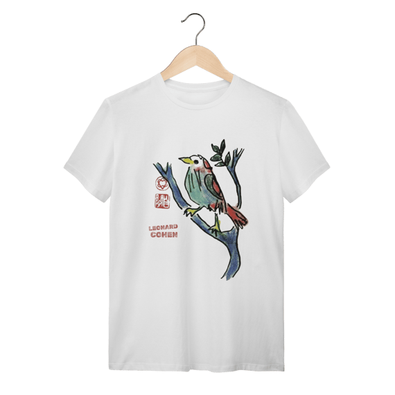 Camiseta Leonard Cohen - Bird on a wire