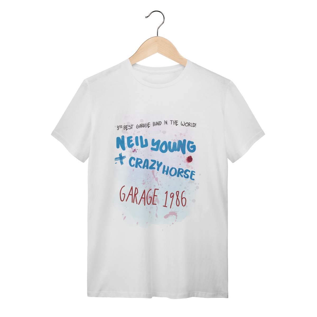 Nome do produto: Camiseta Neil Young & Crazy Horse - Garage 1986