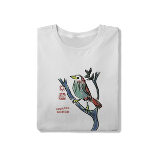Nome do produto Camiseta Leonard Cohen - Bird on a wire