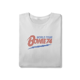 Nome do produto Camiseta David Bowie 74 World Tour