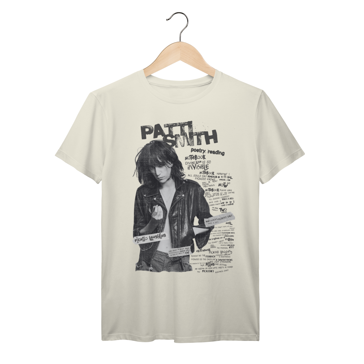 Nome do produto: Camiseta Patti Smith - Marfim