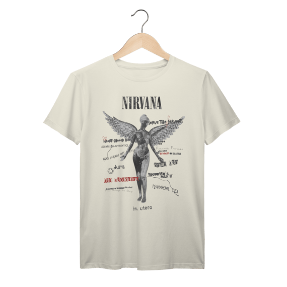 Camiseta Nirvana - Marfim