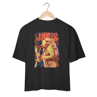 Camiseta Oversized Janis Joplin