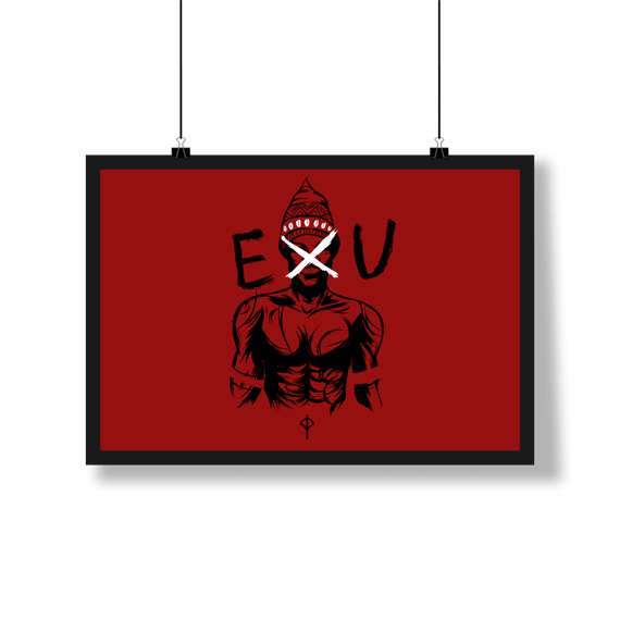 Poster Exu vermelho Horizontal