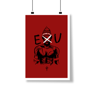 Poster Exu Vermelho Vertical
