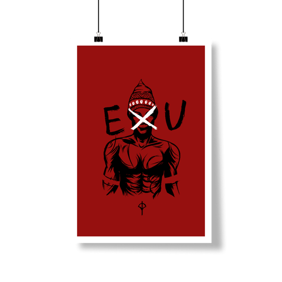 Poster Exu Vermelho Vertical