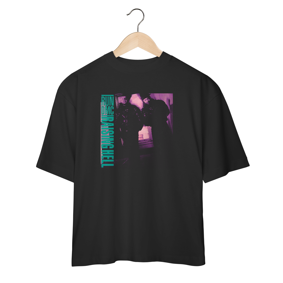 Nome do produto: Camiseta Oversized RUN DMC - Raising Hell - Coleção Rap