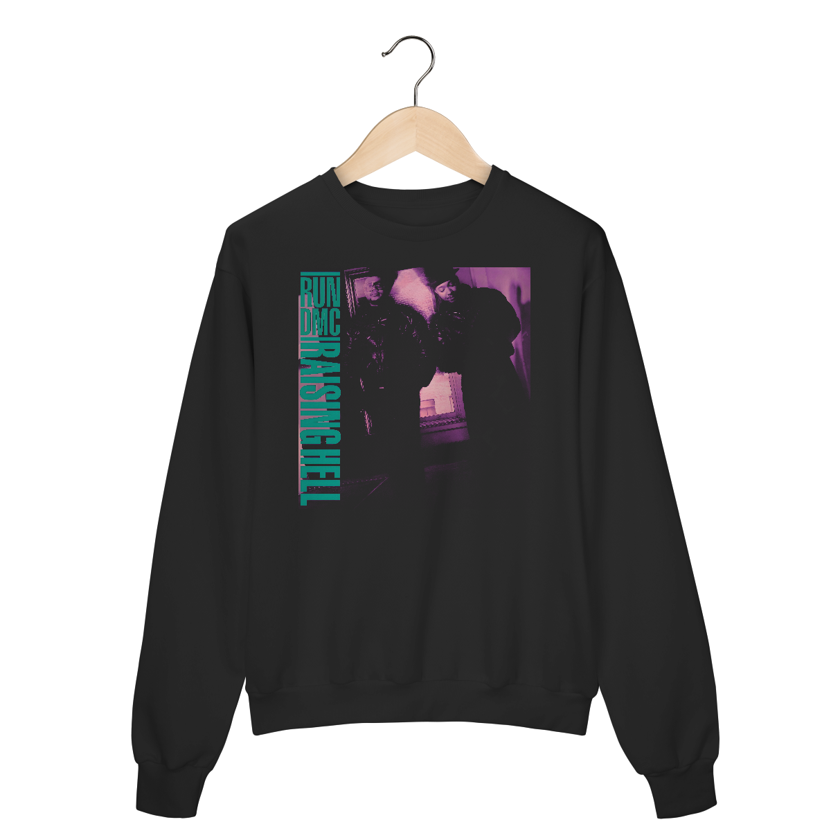 Nome do produto: Moletom Fechado RUN DMC - Raising Hell - Coleção Rap