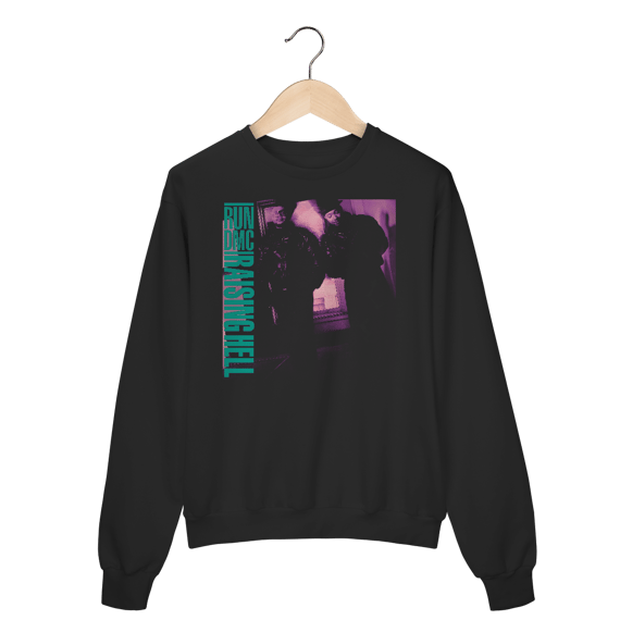Moletom Fechado Premium RUN DMC - Raising Hell - Coleção Rap
