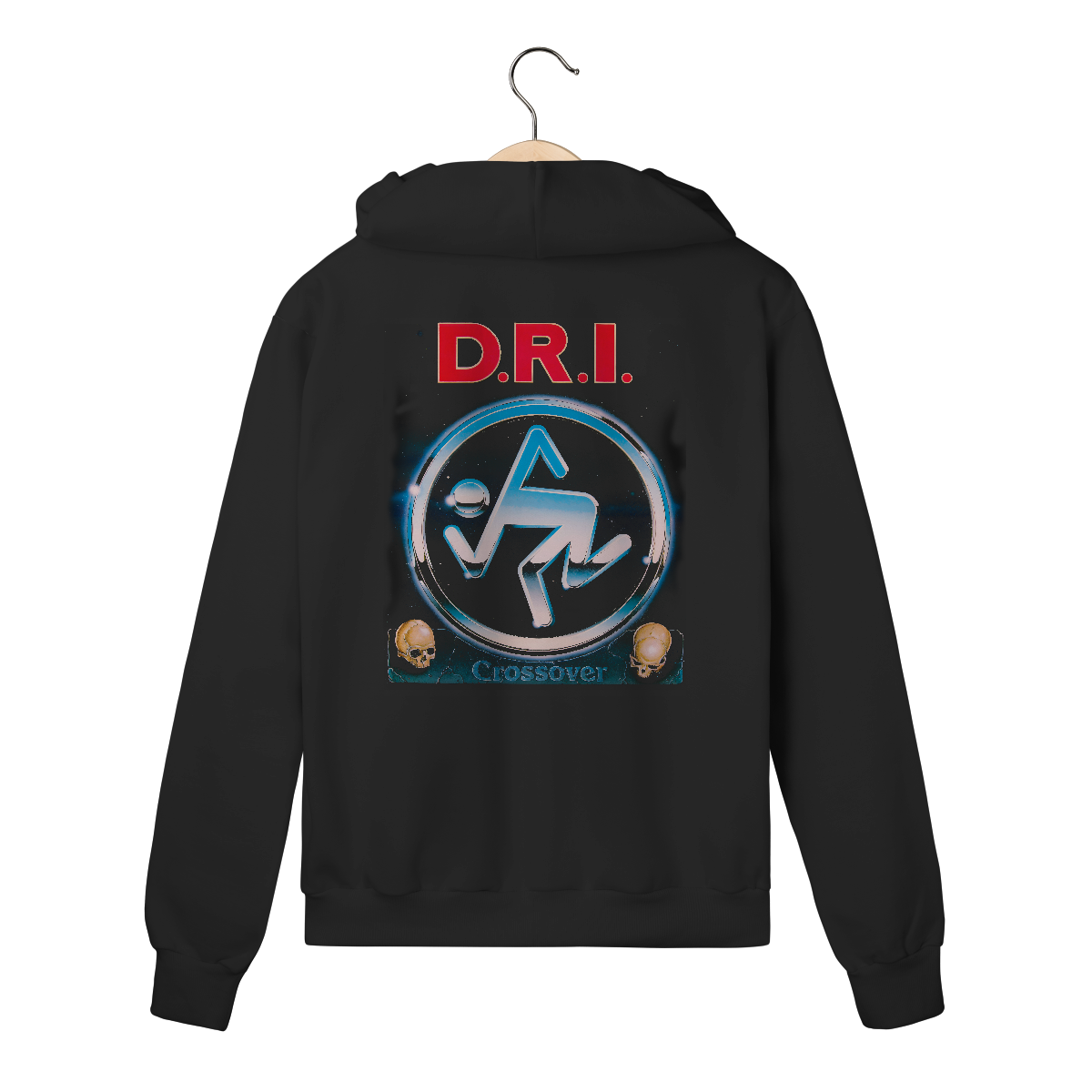 Nome do produto: Moletom com Zíper Premium D.R.I. - Crossover - Coleção Metal/ Hardcore