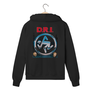 Nome do produto Moletom com Zíper Premium D.R.I. - Crossover - Coleção Metal/ Hardcore