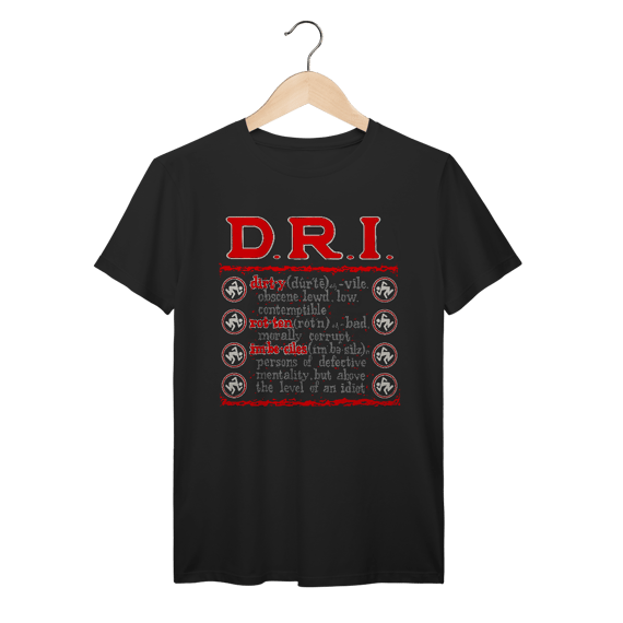 Camiseta Premium D.R.I. - Definition - Coleção Metal/ Hardcore
