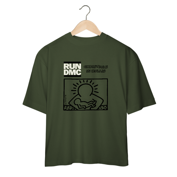 Camiseta Oversized RUN DMC - Christmas in Hollis - Coleção Rap