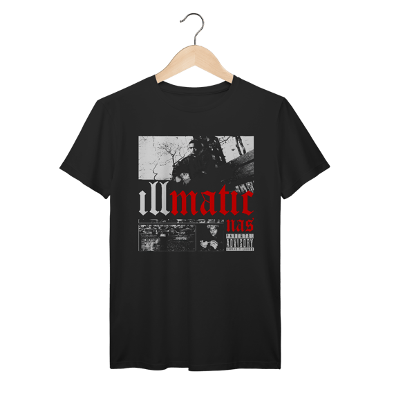 Camiseta Premium Nas - Illmatic - Coleção Rap
