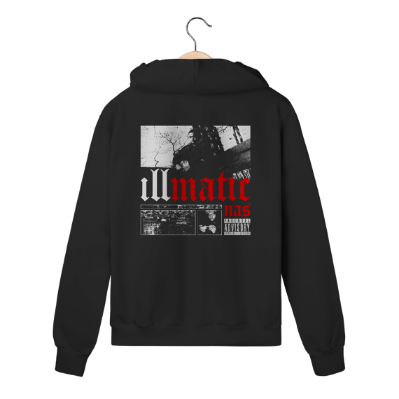 Moletom com Ziper Premium Nas - Illmatic - Coleção Rap