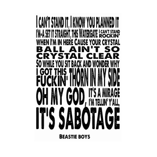Nome do produto Poster Beastie Boys - Sabotage - Coleção Rap/ Punk