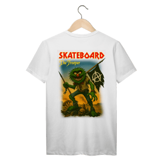 Nome do produto Camiseta Premium Caos Manifesto X Noveline - Skateboard Trooper - Coleção Exclusivas