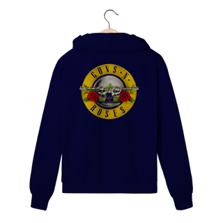 Nome do produto Moletom Com Zíper Premium Guns n' Roses - Appetite for Destruction - Coleção Rock