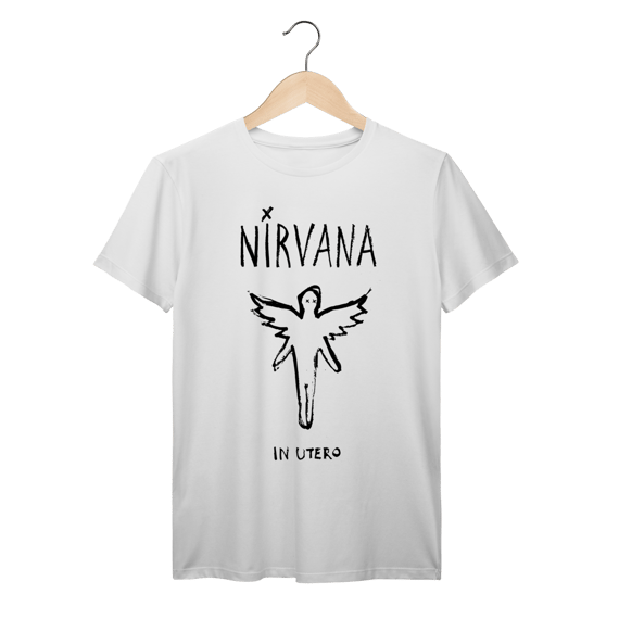 Camiseta Premium Nirvana - In Utero - Coleção Rock