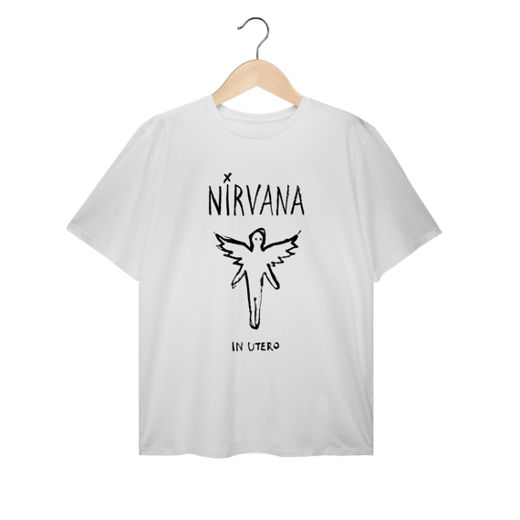 Camiseta Plus Size Nirvana - In Utero - Coleção Rock