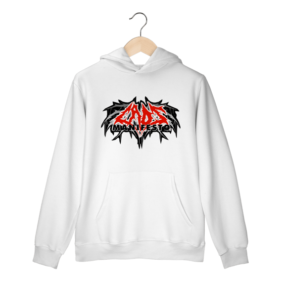 Moletom Canguru Premium Caos Manifesto - Logo - Coleção Exclusivas