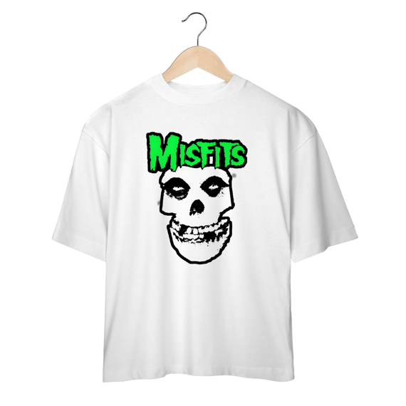Camiseta Oversized Misfits - Coleção Punk