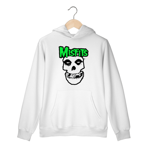 Moletom Canguru Premium Misfits - Coleção Punk