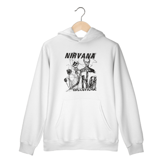 Moletom Canguru Premium Nirvana - Incesticide - Coleção Rock