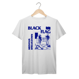 Nome do produto Camiseta Premium Black Flag - Nervous Breakdown - Coleção Punk/ Hardcore