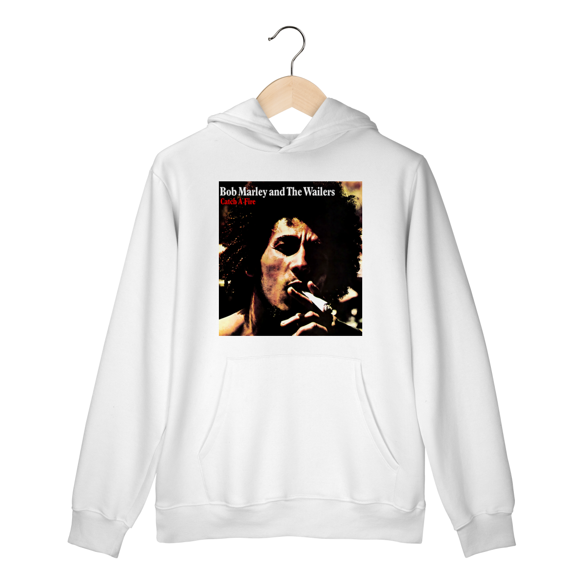 Nome do produto: Moletom Canguru Premium Bob Marley and the Wailers - Catch a Fire - Coleção Reggae