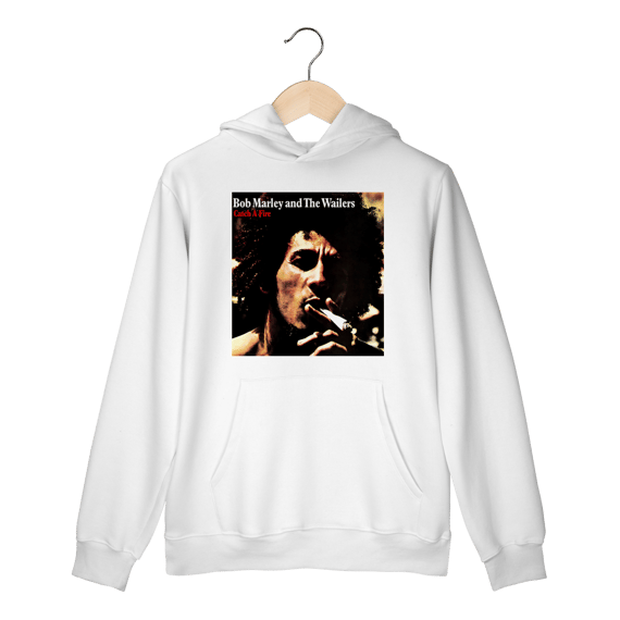 Moletom Canguru Premium Bob Marley and the Wailers - Catch a Fire - Coleção Reggae