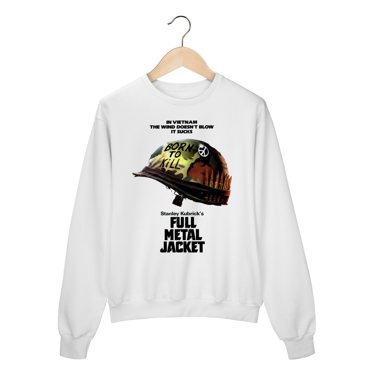 Nome do produto: Moletom Fechado Premium Full Metal Jacket - Coleção Filmes
